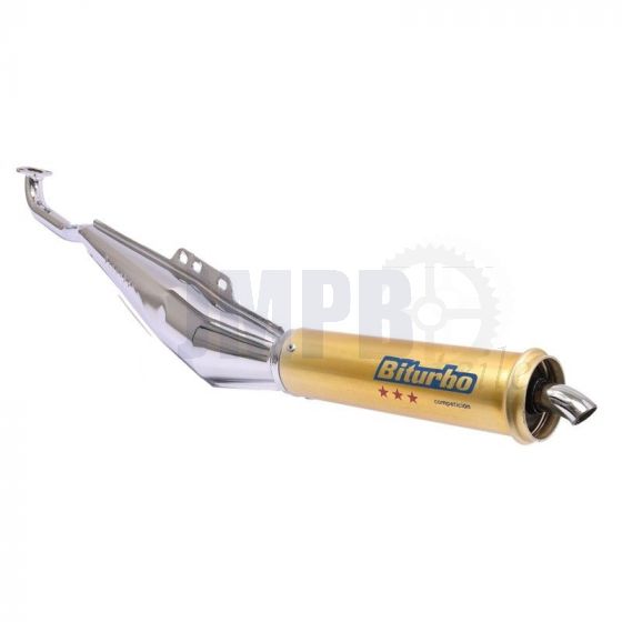 Auspuff Puch Maxi Biturbo Chrom-Gold