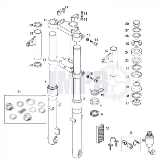 Gabel Tomos Standard