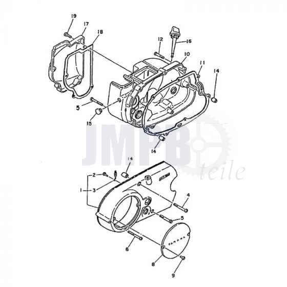 Kurbelgehäusedeckel Yamaha FS1 2RU