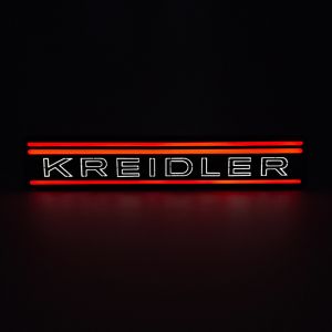 Lampe Kreidler Streifen LED Rot