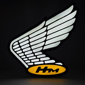 Lampe Honda Logo LED Weiß/Gelb