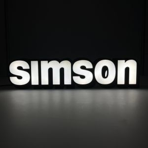 Lampe Simson Logo LED Schwarz