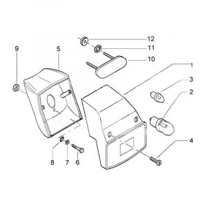 Rücklicht Vespa Ciao