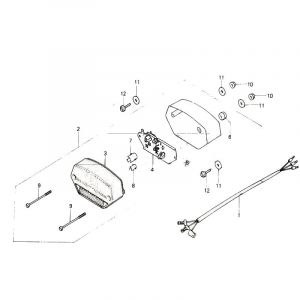 Rücklicht Altes Modell Honda MT50