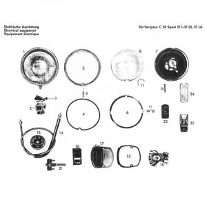 Scheinwerfer Zundapp 517 C50 Sport