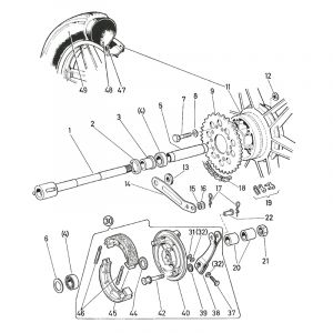 Sternrad Hinterrad Puch Monza