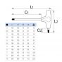 Unior T-Griff Inbusschlüssel 2MM