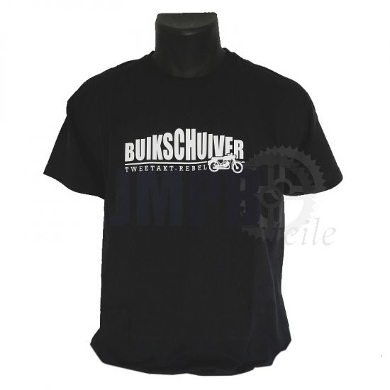 T-Shirt "Buikschuiver" Schwarz