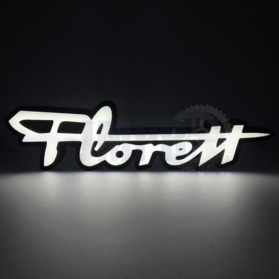 Lampe Kreidler Florett Logo LED Schwarz/Weiß