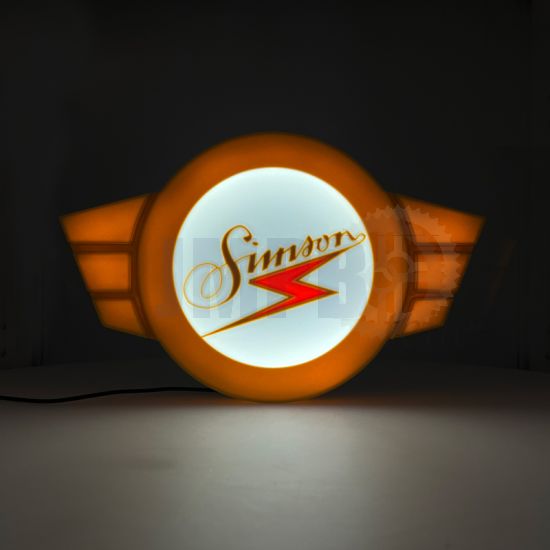 Lampe Simson Logo LED Gold