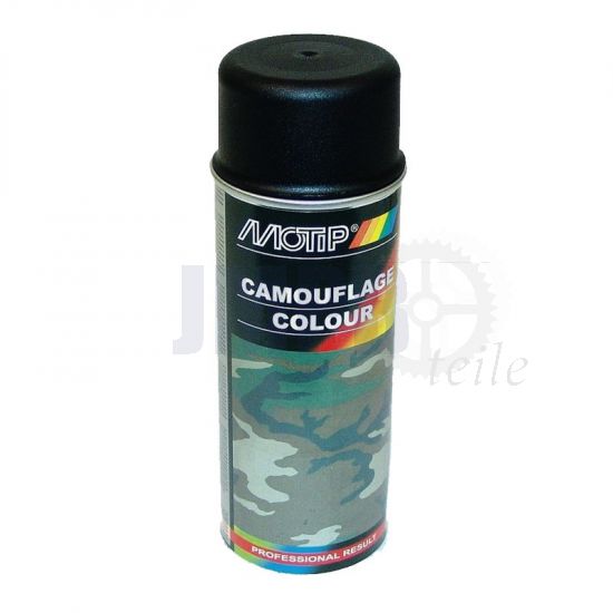 Motip Camouflage-Lack Schwarz - 400ML