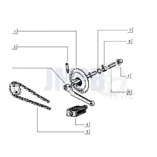 Pedalwelle Gilera Citta