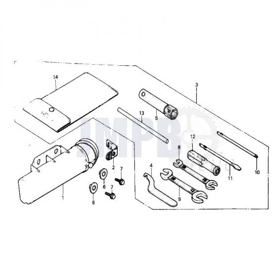 Werkzeugkasten Honda MT50