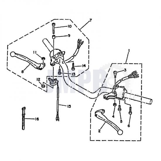 Brems / Kupplungshebel Yamaha FS1 2RU